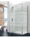 Paroi de Douche PRESTIGE TITAN Porte frontale + Porte latérale fixe