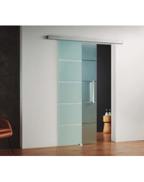 Porte Coulissante chrome  -...