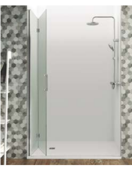 PAROI DE DOUCHE GLASS GLASS REPLIABLE  COMBI  1- GME