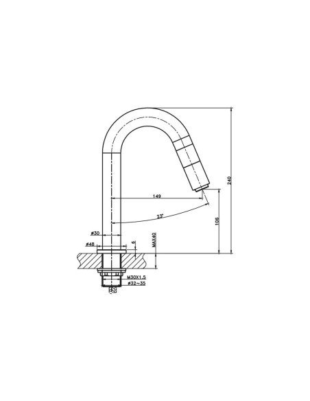 ROBINET LAVABO AVEC MITIGEUR INTEGRE IO'S-5  GME