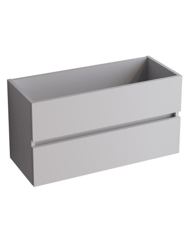 Meuble ANCONA 80x45x54 2 tiroirs, suspendu Blanc Brillant