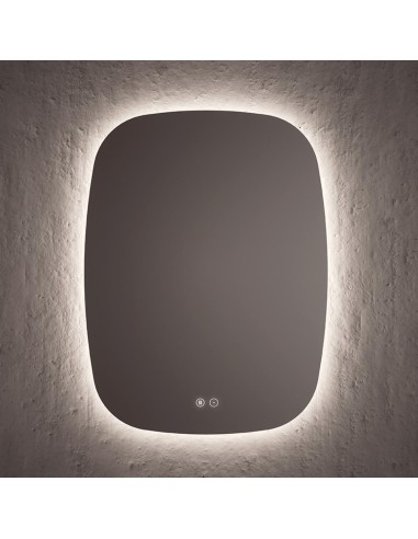 Miroir COTTON périmètre rétroéclairé 80x80 cm.