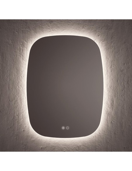 Miroir COTTON périmètre rétroéclairé 80x80 cm.