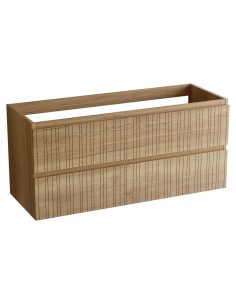 Meuble FER 120x45x54 2 tiroirs, suspendu SAND avec poignée à onglet
