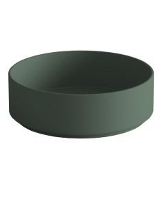 Lavabo en céramique à poser ROLL Ø36 cm Vert Mint Mat