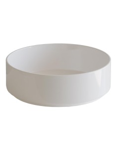 Lavabo en céramique à poser ROLL Ø36 cm Blanc Brillant