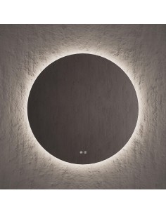 Miroir rond MOON périmètre rétroéclairé  Ø80