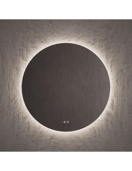 Miroir rond MOON périmètre rétroéclairé  Ø100