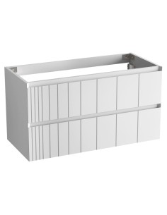 Meuble Panneau Marin POLE 120x45x54 2 tiroirs, suspendu Blanc Mat