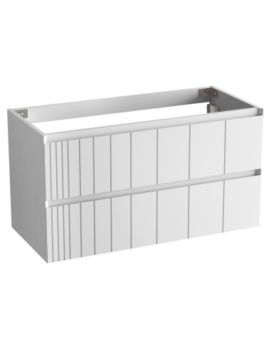 Meuble Panneau Marin POLE 120x45x54 2 tiroirs, suspendu Blanc Mat