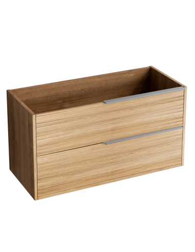 Meuble BAMBOO 80x45x54 2 tiroirs, suspendu avec poignée Satiné