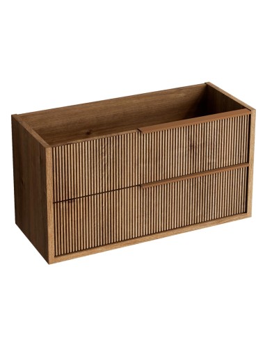 Meuble TREND 80x45x54 2 tiroirs, suspendu avec poignée Bronze Brossé
