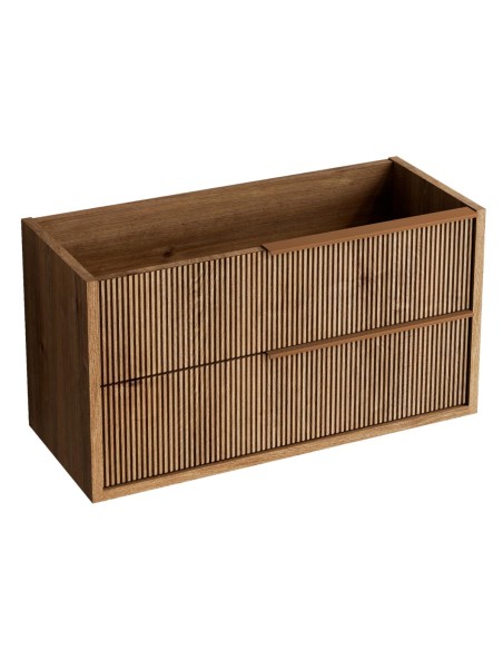 Meuble TREND 80x45x54 2 tiroirs, suspendu avec poignée Bronze Brossé