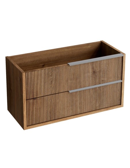 Meuble TREND 100x45x54 2 tiroirs, suspendu avec poignée Satiné