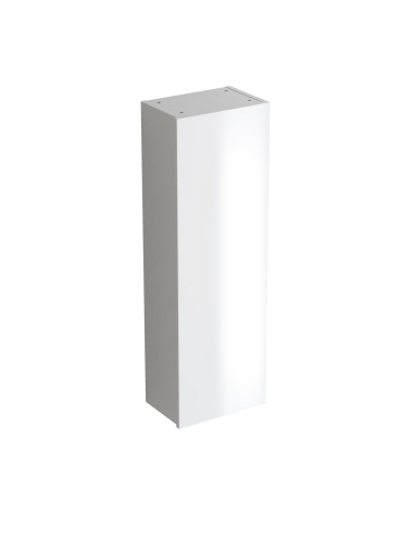 Colonne 35*25*110 cm 1 porte rèversible Blanc Brillant