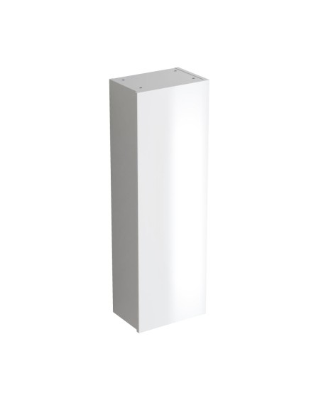Colonne 35*25*110 cm 1 porte rèversible Blanc Brillant