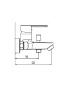 Mitigeur bain/douche SION - GME