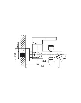 Mitigeur bain/douche FUSSION - GME