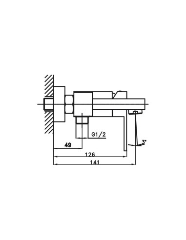 Mitiguer bain douche INVERTER C Orion - GME