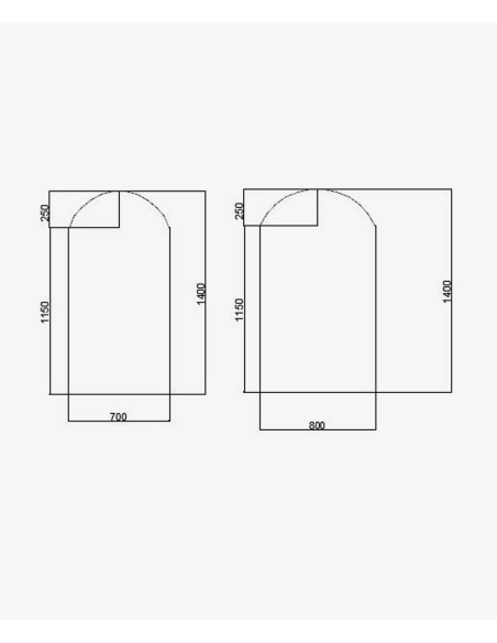 Pare baignoire fixe chromé 70 x 140 cm Leira
