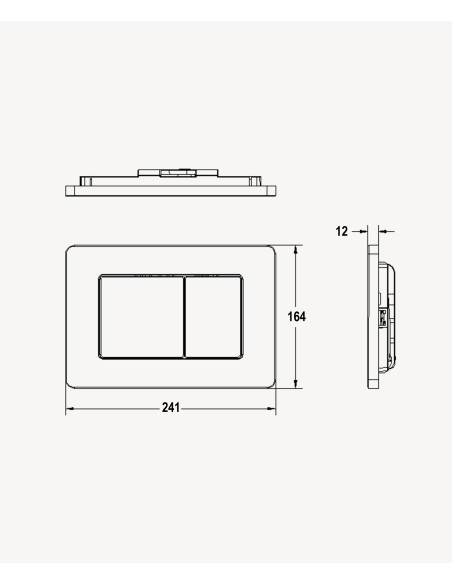Plaque de déclenchement en acier pour bâti-support Sigma Geberit, Chromé