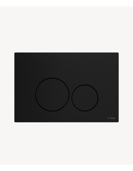 Plaque de déclenchement double touche en acier inoxydable pour bâti-support Sigma Geberit - Noir