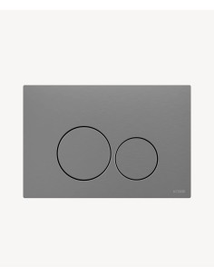 Plaque de déclenchement double touche en acier inoxydable pour bâti-support Sigma Geberit - Nickel brossé