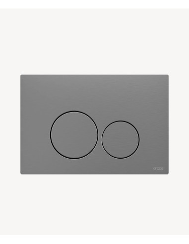 Plaque de déclenchement double touche en acier inoxydable pour bâti-support Sigma Geberit - Nickel brossé