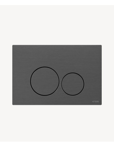 Plaque de déclenchement double touche en acier inoxydable pour bâti-support Sigma Geberit - Gun métal