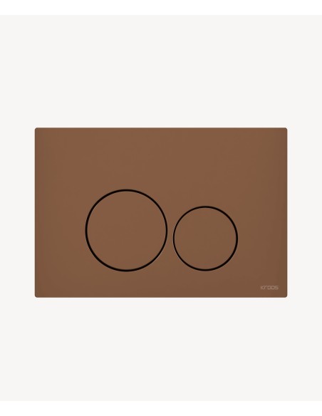 Plaque de déclenchement double touche en acier inoxydable pour bâti-support Sigma Geberit - Or rose brossé