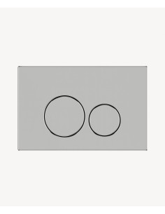 Plaque de déclenchement double touche en acier inoxydable pour bâti-support Sigma Geberit - Chromé