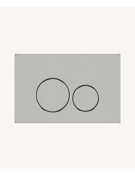 Plaque de déclenchement double touche en acier inoxydable pour bâti-support Sigma Geberit - Chromé