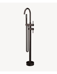 Robinet mitigeur bain-douche sur pied Moka brossé - Corbeau