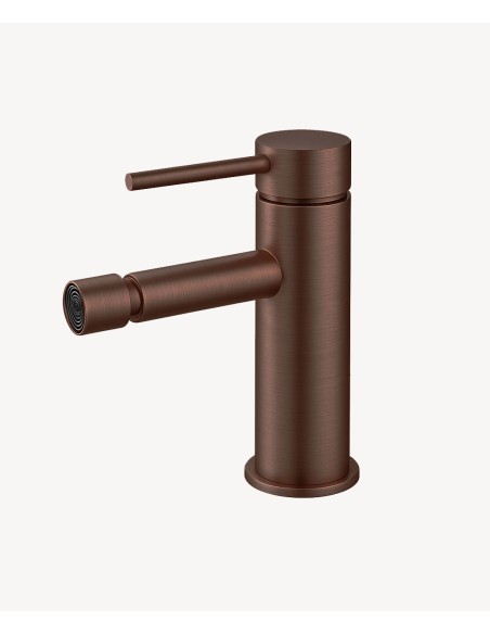 Mitigeur bidet monotrou Or rose brossé - Corbeau