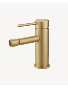 Mitigeur bidet monotrou Doré brossé - Corbeau