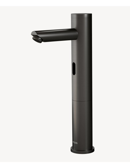 Mitigeur vasque automatique en laiton, eau froide, Gun métal - Corbeau