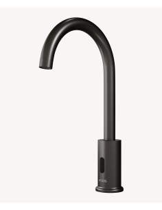 Robinet lavabo automatique haut , eau froide Gun métal - Corbeau