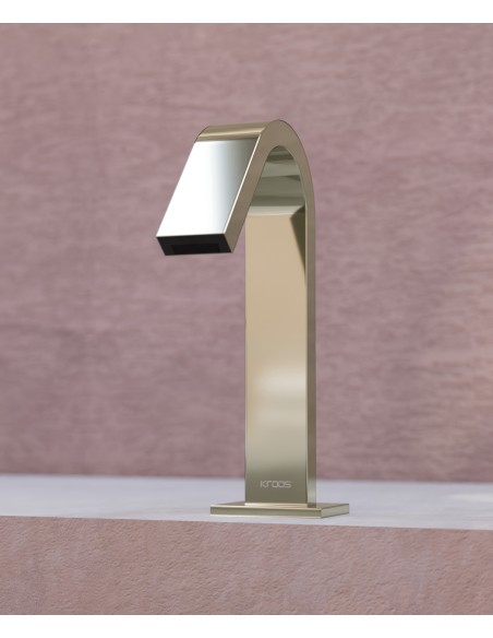 Robinet lavabo automatique, eau froide Champagne - Fiumina