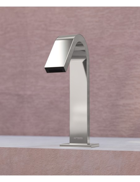 Robinet lavabo automatique, eau froide Chromé - Fiumina