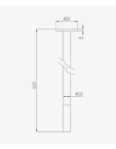Robinet lavabo automatique suspendu, eau froide Noir - Corbeau 2