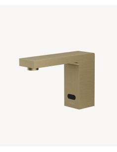Robinet de lavabo automatique, eau froide Doré brossé - Sirius