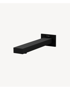 Robinet de lavabo mural automatique, eau froide Noir - Sirius