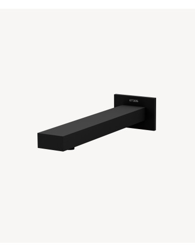 Robinet de lavabo mural automatique, eau froide Noir - Sirius