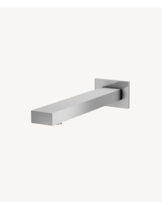 Robinet de lavabo mural automatique, eau froide Chromé - Sirius