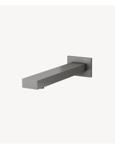 Robinet de lavabo mural automatique, eau froide Nickel brossé - Sirius