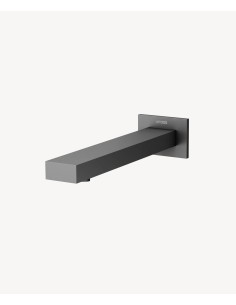 Robinet de lavabo mural automatique, eau froide Gun métal - Sirius