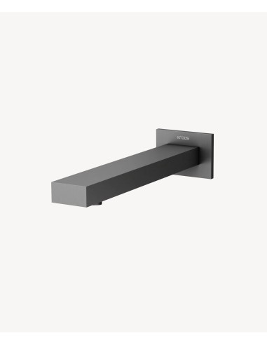 Robinet de lavabo mural automatique, eau froide Gun métal - Sirius
