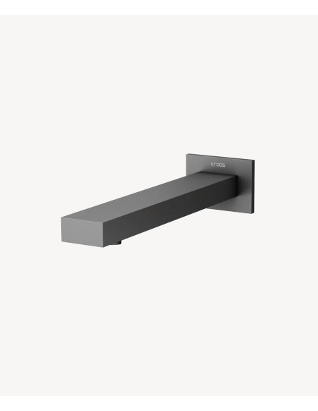 Robinet de lavabo mural automatique, eau froide Gun métal - Sirius