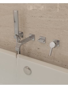 Mitigeur de bain à encastrer Chromé - Fiumina