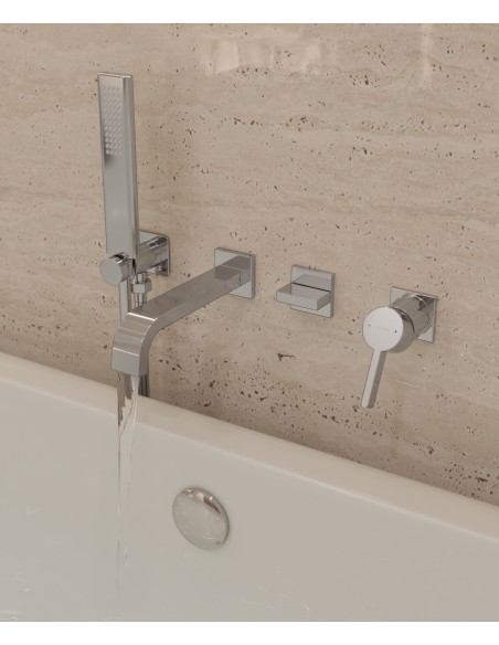 Mitigeur de bain à encastrer Chromé - Fiumina